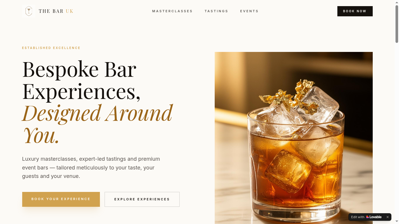 The Bar UK website preview